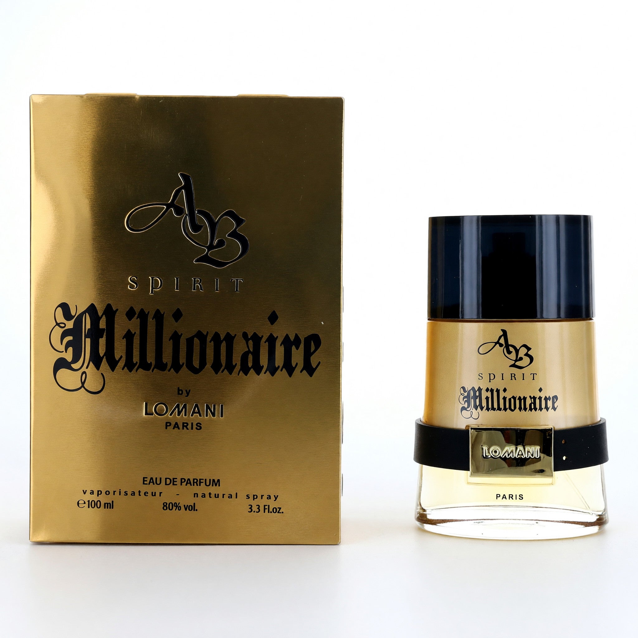 AB Spirit Millionaire by Lomani, 3.3 oz EDP Spray for Men