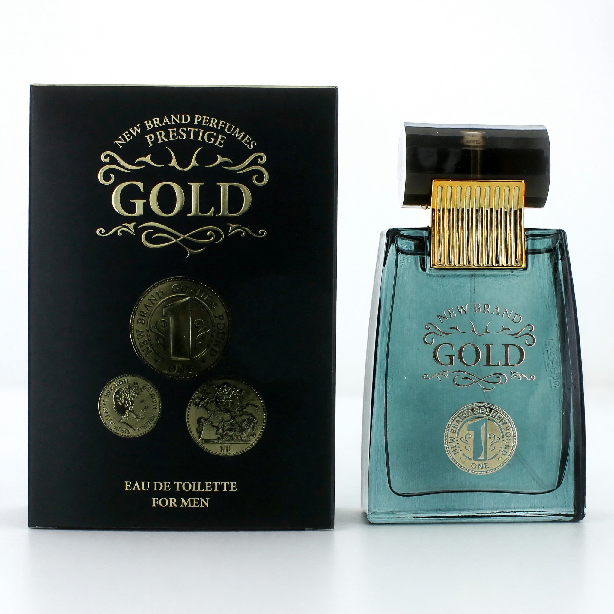 Gold by New Brand, 3.3 oz EDT Spray for Men