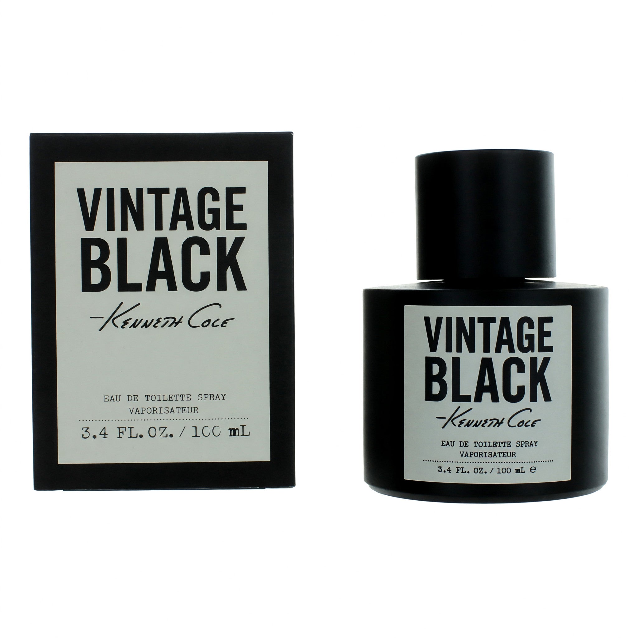 Vintage Black by Kenneth Cole, 3.4 oz EDT Spray for Men