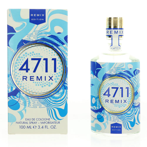 4711 Remix Sparkling Island by Muelhens, 3.4oz Eau de Cologne Spray for Unisex