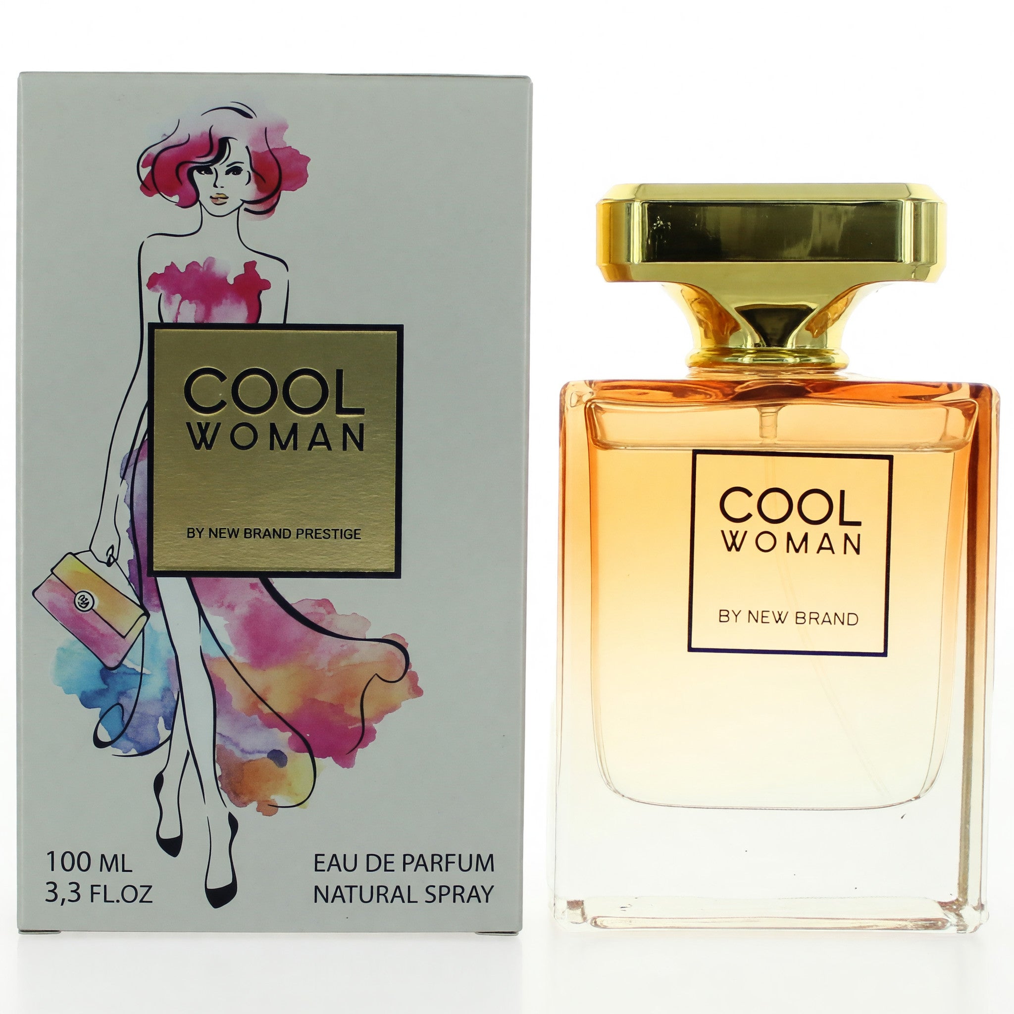 Cool Woman by New Brand, 3.3 oz EDP Spray for Women