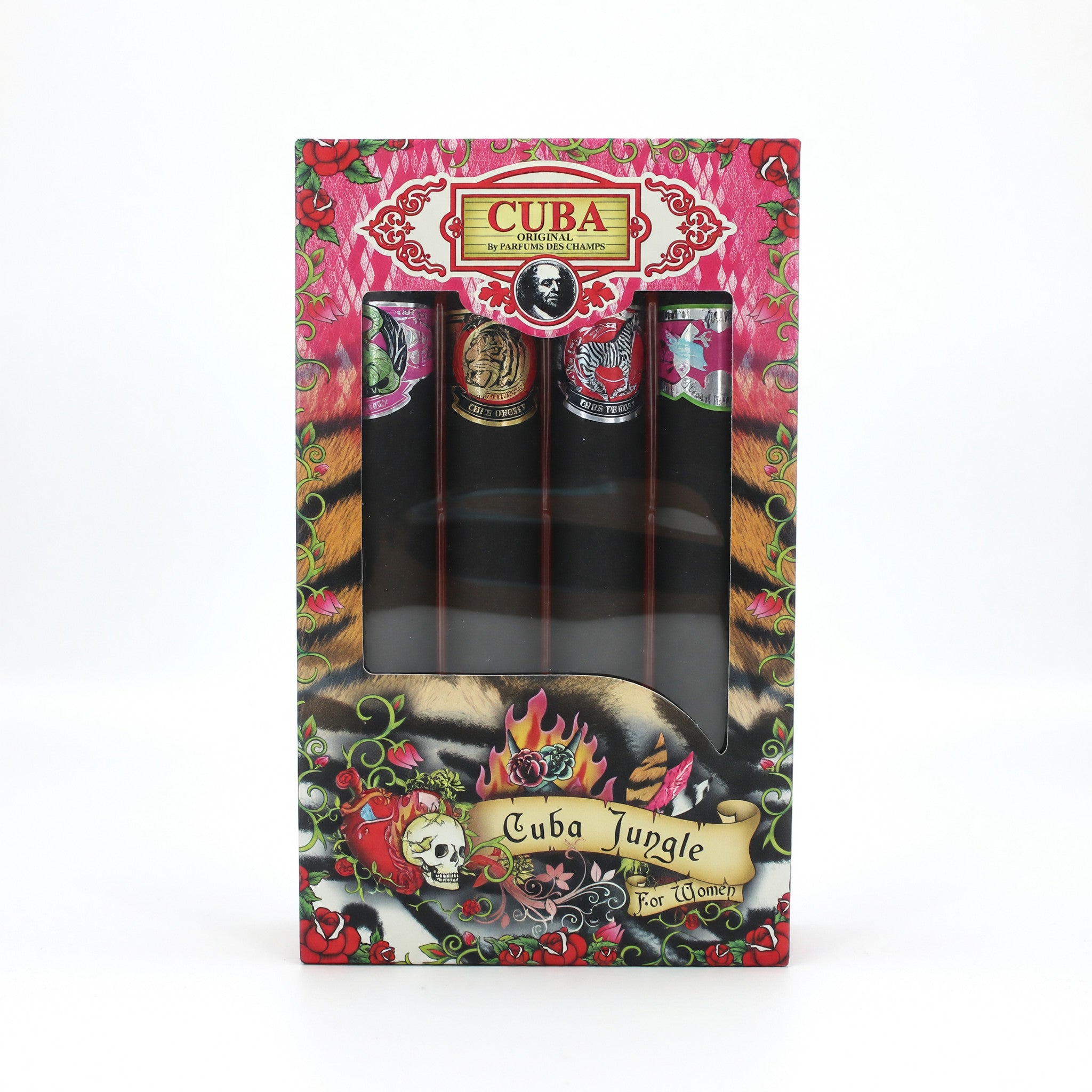 Cuba Original by Cuba, 4 Piece Gift Set for Women (Jungle)