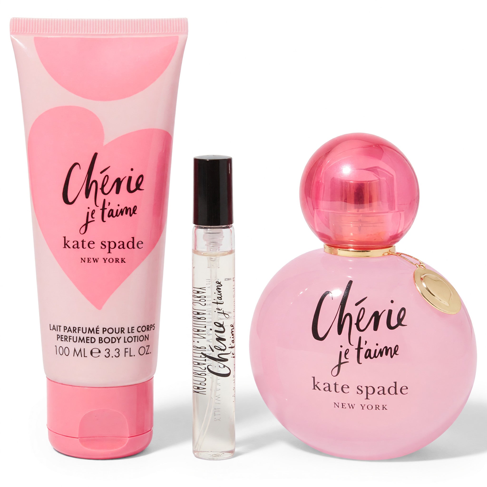 Cherie Je T'aime by Kate Spade, 3 Piece Gift Set for Women