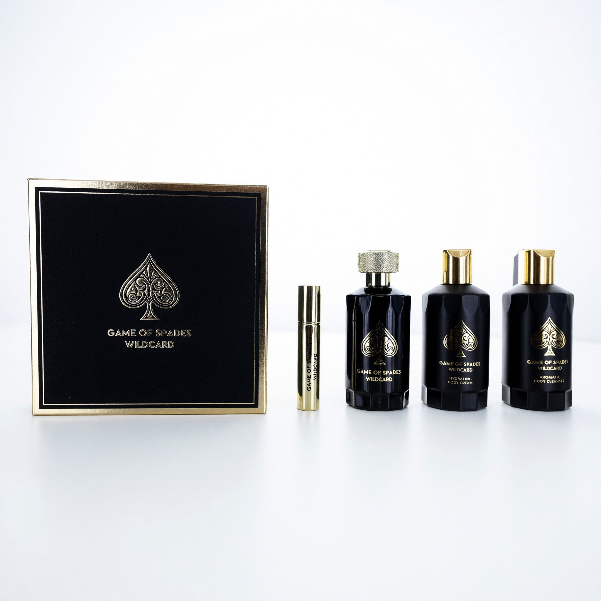Game of Spades Wildcard by Jo Milano, 4 Piece Gift Set for Unisex