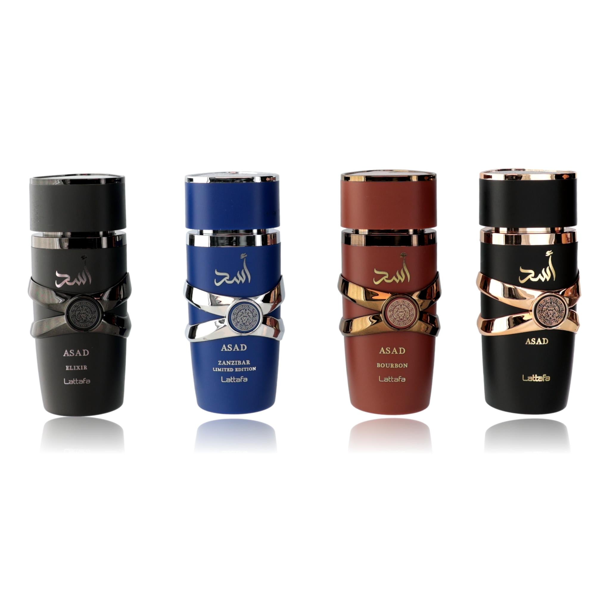 Asad Collection by Lattafa, 4 Piece Gift Set for Men 