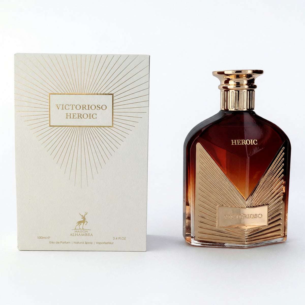 Victorioso Heroic by Alhambra, 3.4 oz Eau De Parfum Spray for Men