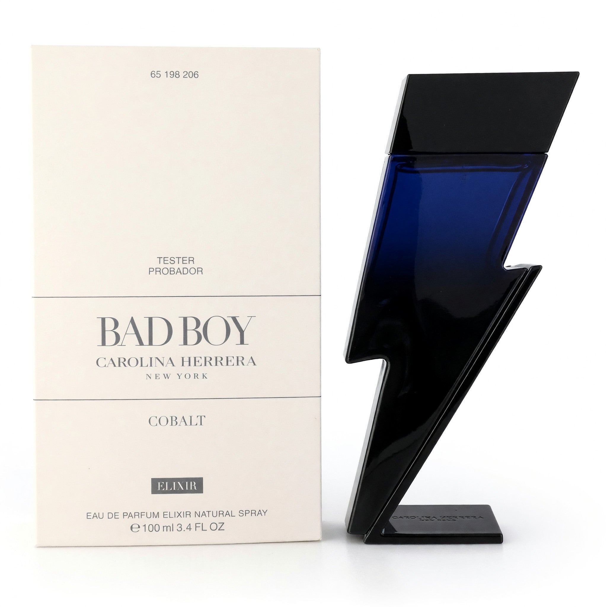 Bad Boy Cobalt Elixir by Carolina Herrera, 3.4oz EDP Spray men TESTER 